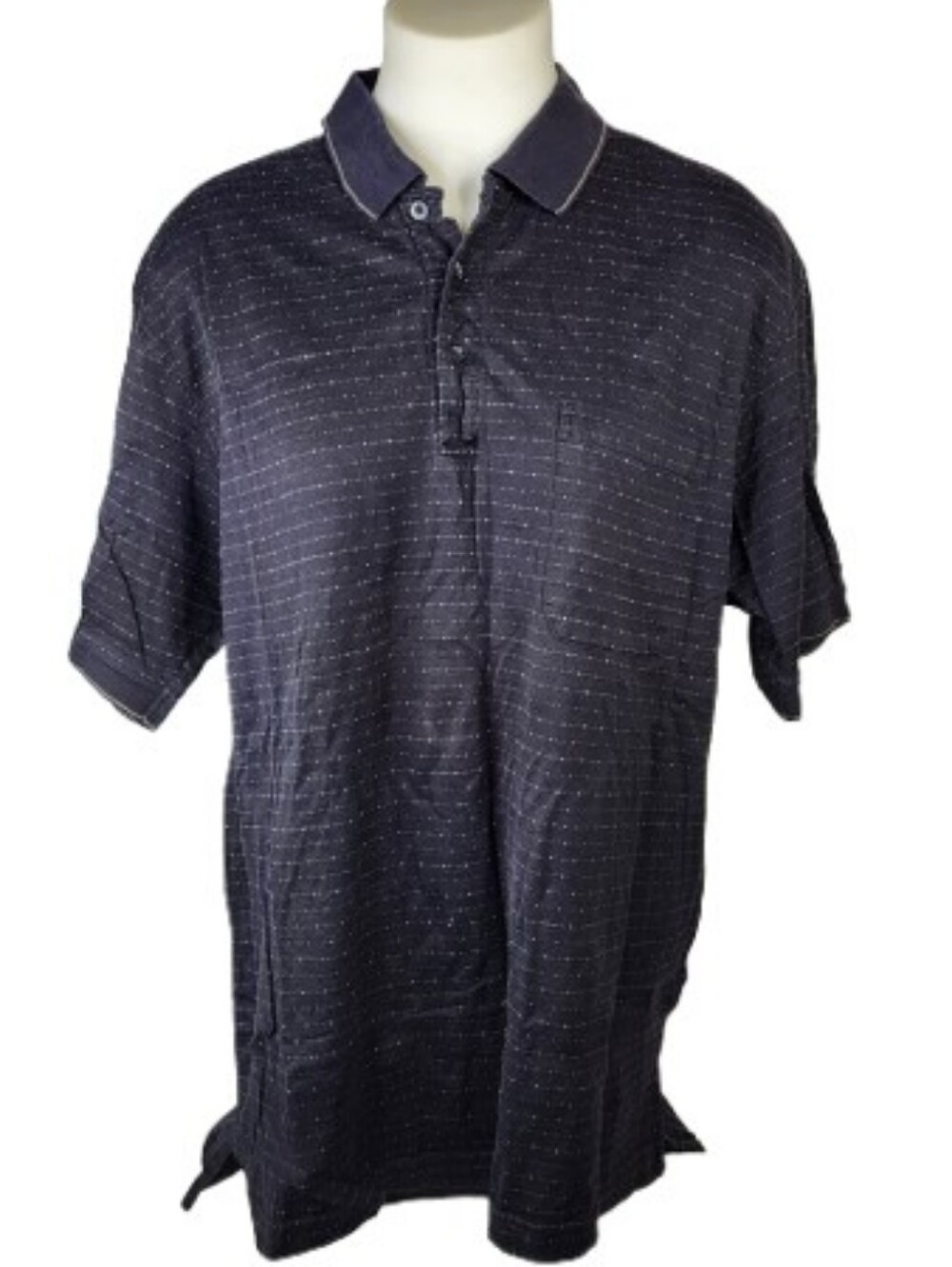 Izod Men's Black Cotton Cool Fx Gold Polo Shirt Sz Lg
